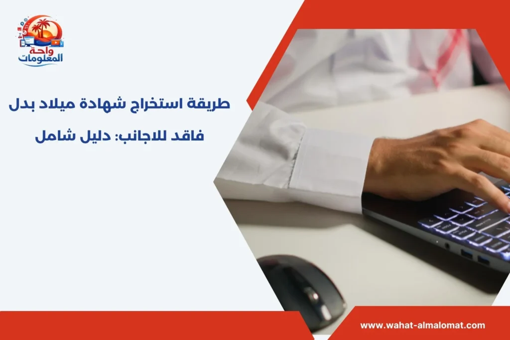 طريقة استخراج شهادة ميلاد بدل فاقد للاجانب​